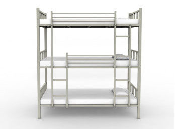 Adulto resistente del espacio de Tribed de la litera del metal de los muebles de escuela de la cama del marco grande del dormitorio cama del metal de 3 capas